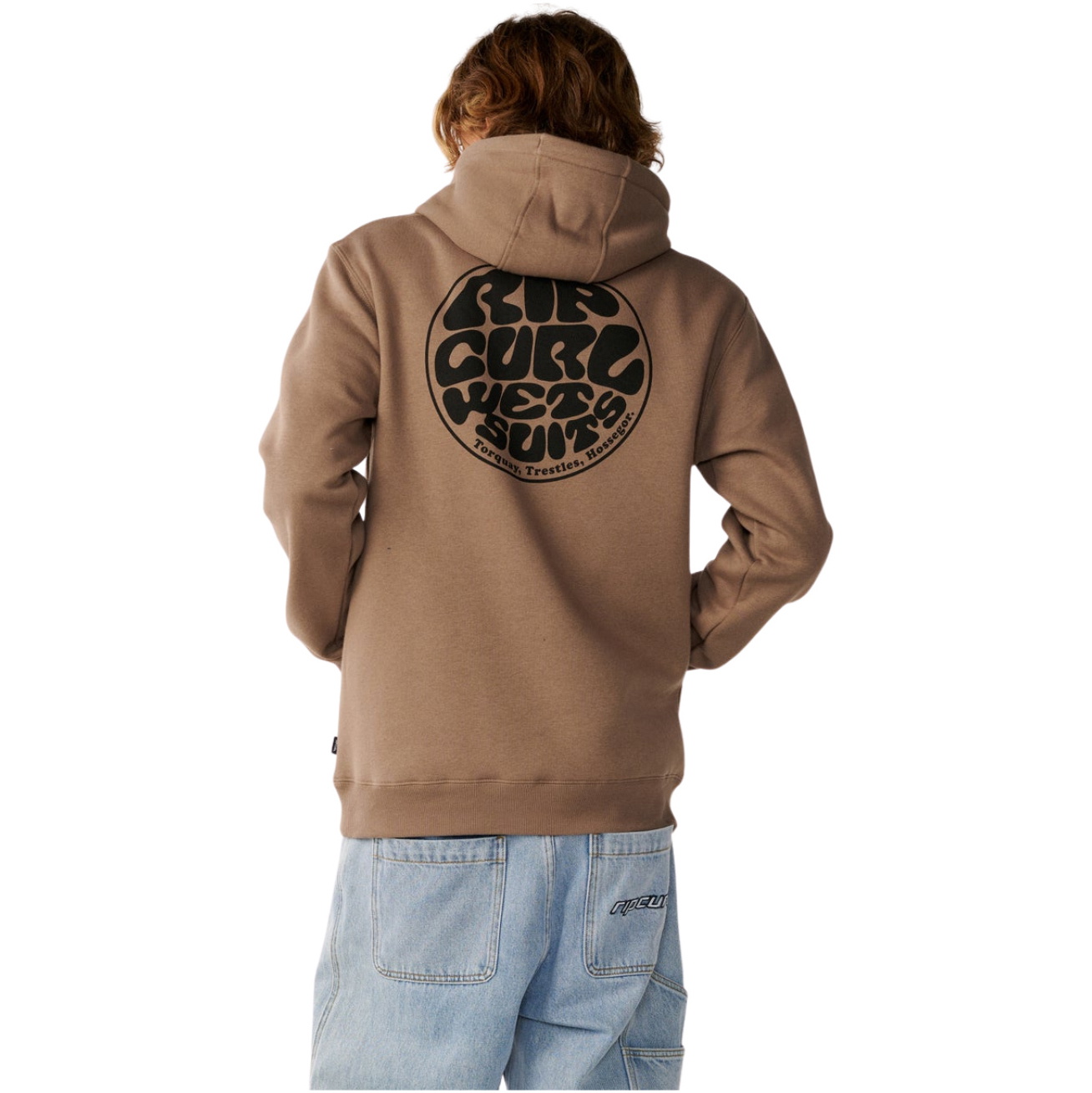 2026 Rip Curl Mens Wetsuit Icon Hoodie CFEGM9 - Walnut